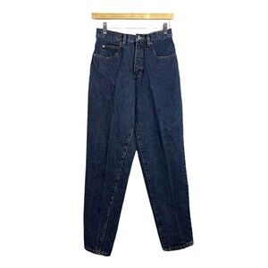 Vintage Anchor Blue 90's Loose Dark Wash Mom Jeans 29X32